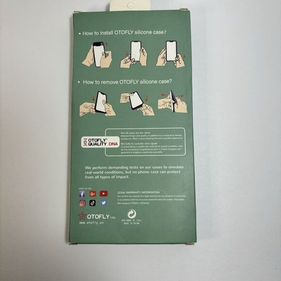 iPhone XR Case - Baby Blue OTOFLY Liquid Silicone - Slim, Soft Touch - Picture 4 of 4